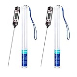 Meilliger Thermometer Küche 2 Stücke Universales Haushaltsthermometer Digitales Kochthermometer Küchenthermometer Fleischthermometer, Ablesbar 50°C- 300°C,°C/°F Umschaltbar Thermometer mit Schutzhü