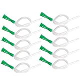 Darmrohr 10 Stück Einlauf, Darmrohr Einmal 25 cm, 10 St, runde Spitze & abgerundete Kanten | Länge 25cm, ∅ 5.3mm, universelle Größe für jedes gängige Irrigator- und Einlauf-Set, Flexibel 10 S