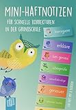 Mini–Haftnotizen für schnelle Korrekturen in der Grundschule: Ein A6-Heft mit 8 Blöck