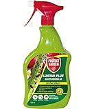 PROTECT GARDEN Lizetan Plus Blattlausfrei AF Spezialspray gegen Blattläuse an Rosen, Zierpflanzen, Obst und Gemüse, 1 Liter, anwendungsfertiges Pumpspray