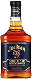 Jim Beam Double Oak - Twice Barreled Bourbon Whiskey, zweifach gereift in ausgeflammten Weißeichenfässern, 43% Vol, 1 x 0,7