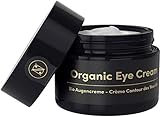 BIO Augencreme mit Aloe Vera - 30ml - Gegen Falten & Müde Augen - Anti Falten Creme – Gegen Augenringe – Belebendes Anti-Aging von Satin Naturel – Eye Cream Made in Germany