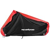 Motorradabdeckung NEVERLAND Motorrad Abdeckplane Motorradplane Outdoor 210D Oxford Stoff Wasserdicht Abdeckhaube Indoor Motorradplane Roller Cover UV Regen Schnee Staub 220*95*110