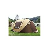 pumutech Camp Zelt Super Automatic 4-5 Person Pop Up Tent Ultralarge Beach Zelt Barraca Große Gazebo Sun Shelter Tente Camping Zelt Camping (Color : Light Yellow)