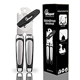 Bugucat Dosenöffner 3 In 1,Manuell Can Opener Deckelöffner Sicherheits Büchsenöffner Kapselheber, Edelstahl Edelstahlöffner,Glatte Kante Flaschenöffner mit Rutschfest Griff und Ergonomischer Drehknop
