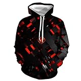 XDJSD Herren Pullover Herren Hoodie Jacke Paar Hoodie Pullover Plus Size Pullover Lose Kapuzen Printed Sweater Top