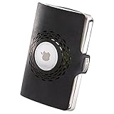 I-CLIP Heritage Steel Polished Radio Impact Black, Kompatibel mit AirTag* Geldbörse, Kartenetui, Geldbeutel, Wallet, E