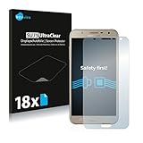 Savvies 18x Schutzfolie kompatibel mit Samsung Galaxy J7 Core Displayschutz-Folie Ultra-transp