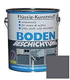 Dynamic24 Flüssig Kunststoff 5L Bodenbeschichtung 50m² Betonfarbe Beton Beschichtung (Schiefergrau)