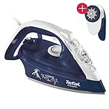 Tefal Durilium Pro Bügeleisen mit 150g Dampfstoß + JB1013 Fusselrasierer, Testsieger 2019 mit bester Bügelsohle (Durilium AirGlide Sohle, drei Dampfzonen, Selbstreinigungsfunktion, Antikalk-System)