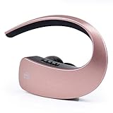 LJMG Bluetooth-Headset, kabellos, Freisprecheinrichtung, In-Ear-Rauschunterdrückung, HD-Stereo-Ohrhörer mit integriertem Mikrofon (Farbe: grau) (rosa)