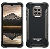 DOOGEE S86 Pro Outdoor Smartphone ohne Vertrag, Infrarot-Stirnthermometer, 8500mAh Akku, 8GB+128GB, IP68&IP69K Wasserdicht Handy, 2W Lautsprecher, 16MP Quad-Kamera, 6.1'' Gorilla Glas NFC Schw