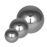 Gebrüder Lomprich Edelstahlkugeln poliert 3 Stück je 1x Durchmesser 8cm, 13cm, 18