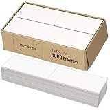 Versandetiketten 4000 Stück Klebeetiketten Etiketten 100x200mm Versandaufkleber Selbstklebend Gefaltet für Thermodruck
