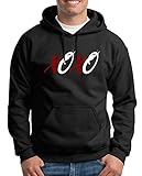 TShirt-People XOXO Kapuzenpullover Herren Valentinstag Herz Liebe Paar XXXL Schw