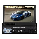 Mnsun 7 Zoll versenkbarer HD-Touchscreen-Autoradio-Player Bluetooth-Anrufauto-Multimedia-Play