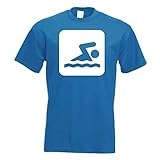 Kiwistar - Schwimmbereich Piktogramme T-Shirt in 15 Herren Funshirt Bedruckt Design Sprüche Spruch Motive Oberteil Baumwolle Print Größe S M L XL XXL