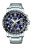 Citizen Herren Chronograph Eco-Drive Uhr mit Edelstahl Armband AT8124-91L