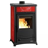 La Nordica 7117271 Termorossella Plus EVO DSA 4.0 Wasserführender Kaminofen Liberty Bordeaux/A+