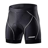 Souke Sports Herren Radunterhose Herren Radfahren Unterwäsche 4D Gepolstert Atmungsaktiv Fahrrad Unterwäsche Short mit Rutschhemmendem Being