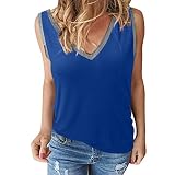 Blusen Ohne Arm Tunika Weiss Spitze Bluse DüNne Oberteile Hemdblusen Long Crop Tops Schulterfrei Blusen Tunika Festlich KrüGer Dirndl Bluse Oberteile Hemdbluse 3/4 TräGerlose Top