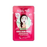 The Beauty Mask Company Weiße Tonerde & Apfel Creme Bubble Maske, 1 Sachet, tiefenpflegende Gesichtsmaske für normale Haut, Wellness für zuhause, veg
