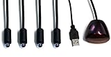 FeinTech FIR00401 USB Infrarot Fernbedienung-Verlängerung IR-Extender (4-Fach, 3 m)