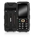 Cyrus CM8 SOLID Outdoor Handy, 1700 mAH Akku, Taschenlampe, 1GB, Dual SIM, 1,3 MP Kamera, 3G-fähig, stoßfest, staubdicht, wasserdicht, schw