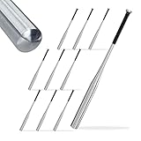 Relaxdays Baseballschläger Aluminium, leichter Softballschläger, Selbstverteidigung, rutschfester Griff, 34 Zoll, silb