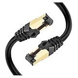 LiQinKeJi8 Dauerhaft CAT8 Ethernet-Kabel 40GBPS 2000MHz Highspeed Gigabit SFTP LAN Network RJ45 Internetkabel zur Verwendung von Smart Office Smart Home für Internet, Router, Smart TV, Laptop