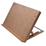 Paintersisters Tischstaffelei Zeichenbrett + Workstation Größe A3-33x45 cm, Buchenholz, zum Malen + Skizzieren, Acryl, Aquarell, B
