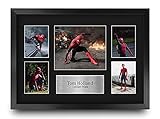 HWC Trading FR A3 Tom Holland Spider-Man Geschenke Gedruckt, Signiert Autogramm Bild Display Für Film-Erinnerungsstücke-Fans - A3 Eing