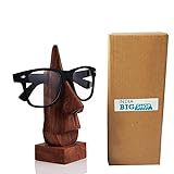 IndiaBigShop Muttertags Special Einzigartige Geschenke Geschenk aus Holz Klassische Hand Geschnitzte Palisander nasenförmigen Brillen Spectacle/Brillen-Halter,