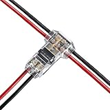 FOCCTS 12 Stück T Verbinder Niederspannung T Hahn Kabelverbinder,Keine Notwendigkeit Isolierband zu Wickeln,Wasserdicht und Staubdicht für Verzweigung in Drähte Anschlusskab