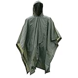 Style It Up Ltd Regenmantel für Erwachsene, Notfall, wasserdicht, Ponchos, Wandern, Camping, Angeln, Festivals Gr. One size, 2 Stück grünes Ny