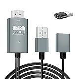 Phone auf HDMI Kabel, AMANKA Telefon zu HDMI 1080P Phone/Type C/Micro USB to HDMI Adapter Mirroring MHL zu HDMI mit Bluetooth-Audiofunktion Digital AV Adapter für Phone Tablet auf TV Projektor M