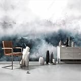 Moderne minimalistische Tapete für Wohnzimmer Nnordic Style Dark Cloud Ink Wandbild TV Sofa Hintergrund Tapeten Wohnkultur 430 cm (L) × 300 cm (H)