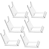 VCRANONR 6 Stück Tellerständer Acryl Ständer Kunststoff DVD Tellerhalter Schalenständer Telleraufsteller Schräger Klar Staffelei Display Aufsteller Teller für Bücher, Transparent, One Size, RK-01