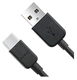 Original HTC DCM-700 in Schwarz für U11 Datenkabel Aufladekabel Travel Charger USB Typ-C + gratis Bildschirm Reinigungsp