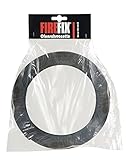 FIREFIX 1760 Ofenrohrrosette für 2 mm Starke Ofenrohre/Rauchrohre in 120-135 mm Durchmesser, für Kaminöfen und Feuerstellen, Senotherm, schwarz, verstellb