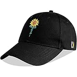 KUBILA Florale Christliche Jesus Trucker Cap bestickt Papa Hüte für Männer Frauen Snapback Baseball Caps - - Einheitsgröß