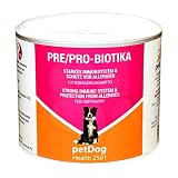 Peticare Hunde Präbiotika & Probiotika - Immunsystem stärken, Darmsanierung, Darmflora aufbauen, lindert Allergie-Anfälligkeit und Juckreiz, natürliche Futter-Ergänzung - petDog Health 2501