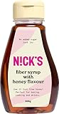 NICKS Fiber Sirup mit Honigaroma, ballaststoffreiche natürliche Süßstoff ohne Zuckerzusatz, Glutenfrei (300g)