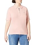 Tommy Hilfiger Damen TH Essential REG Polo SS Polohemd, Pink, XS