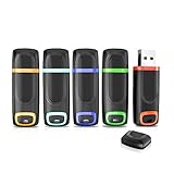 USB 3.0 Stick 64GB 5 Stück Set (bunt), Vansuny High-Speed USB 3.0 Speicherstick Flash Laufwerke Memory Stick mit LED-Anzeige, Kappe und Lanyard Loop für PC, Desktop, Laptop, Car Audio, Spielek