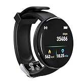 Smartwatch Damen Herren Fitness Tracker Uhr 1.44' HD Voll Touchscreen Kompatibel Android iOS Schrittzähler Watch Pulsmesser Schlafmonitor Mehrere Sportmodi Wasserdicht IP65 GPS Sport Armb