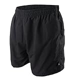 OAHOO Herren Badeshorts (1 Stück) Badehose mit Mesh-Futter und Taschen - Schwarz M