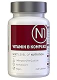 N1 VITAMIN B KOMPLEX - 240 Tabletten - mit B12 VEGAN - [nur 1x tgl. - 8 Monats-Vorrat] - alle 8 B Vitamine in einer Tablette - Premium Apotheken-Produkt - beste Bioverfügbarkeit - Optimal komb