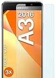 moex Schutzfolie matt kompatibel mit Samsung Galaxy A3 (2016) - Folie gegen Reflexionen, Anti Reflex Displayschutz, Matte Displayfolie - 3X Stück