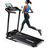 Kinetic Sports KST4600FX Laufband inkl. Pulsgurt | 1100 Watt leiser Elektromotor | 12+1 Programme | bis 12 km/h | GEH- und Lauftraining | Tablethalterung | Steigung verstellbar | klappbar | bis 120kg